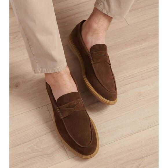 Peter Millar Excursionist Penny Loafer,  Walnut 10.5 - Picture 1 of 12